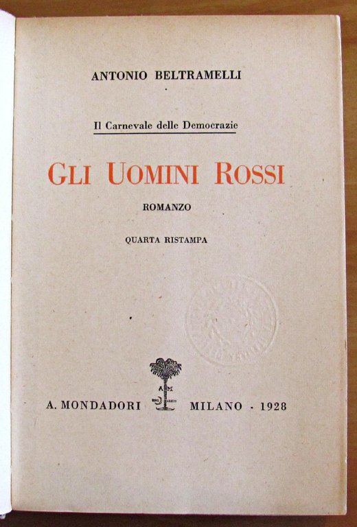 GLI UOMINI ROSSI - IL CARNEVALE DELLE DEMOCRAZIE