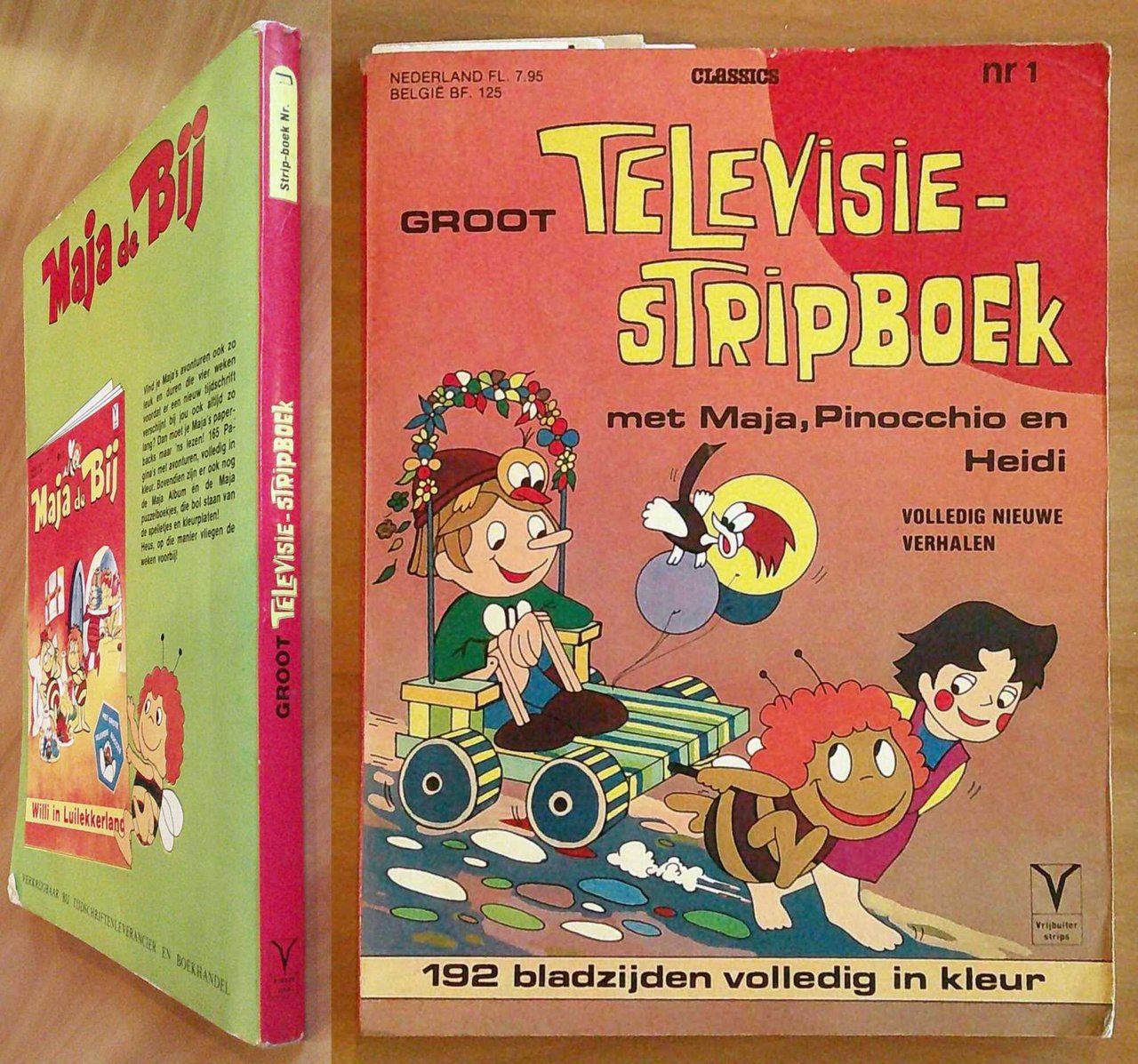 GROOT TELEVISIE-STRIPBOEK - Classics N.1 con PINOCCHIO, HEIDI, MAJA
