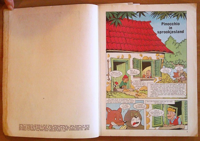 GROOT TELEVISIE-STRIPBOEK - Classics N.1 con PINOCCHIO, HEIDI, MAJA