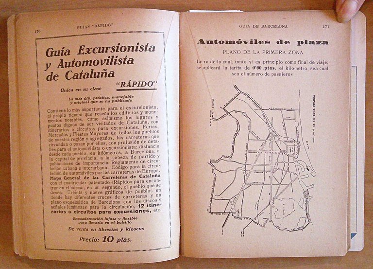 GUIA DE BARCELONA, 1934 - Coll. Guias Rapido - Illustrata