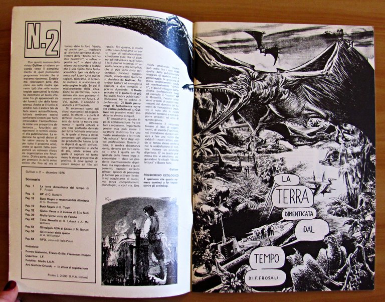 GULLIVER n.2/1976 Rivista di Comics Fantascienza e Fantasy - N.2/76