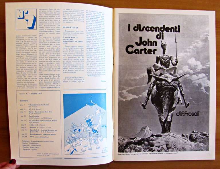 GULLIVER n.5/1977 Rivista di Comics Fantascienza e Fantasy - N.5/1977