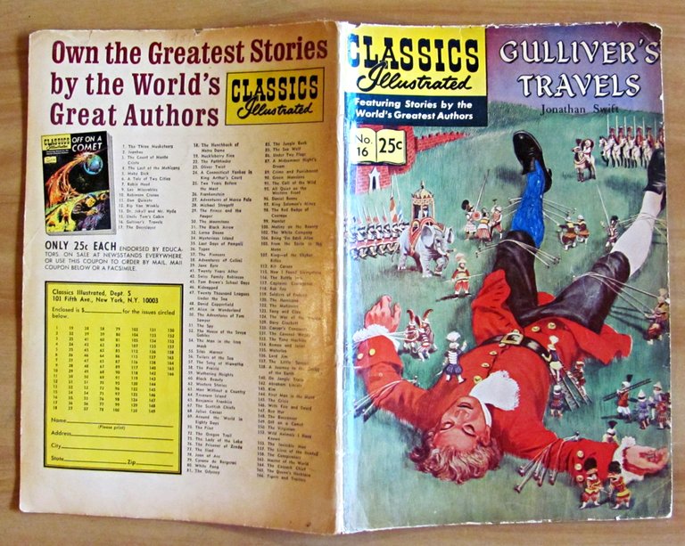 GULLIVER'S TRAVELS - Classics Illustrated n.16, 1946