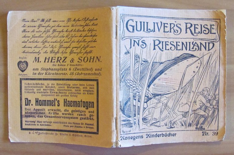 GULLIVERS REISEINS RIESENLAND - Konegens Kinderbucher N.39, 1920