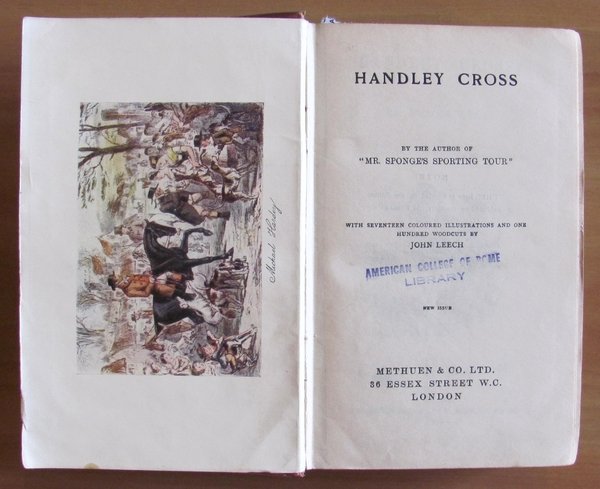 HANDLEY CROSS OR MR. JORROCKS'S HUNT