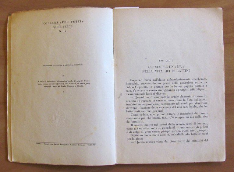 HANNO RAPITO PINOCCHIO - Coll. Per Tutti Serie Verde, s.d. … | Immagine Gallery 3