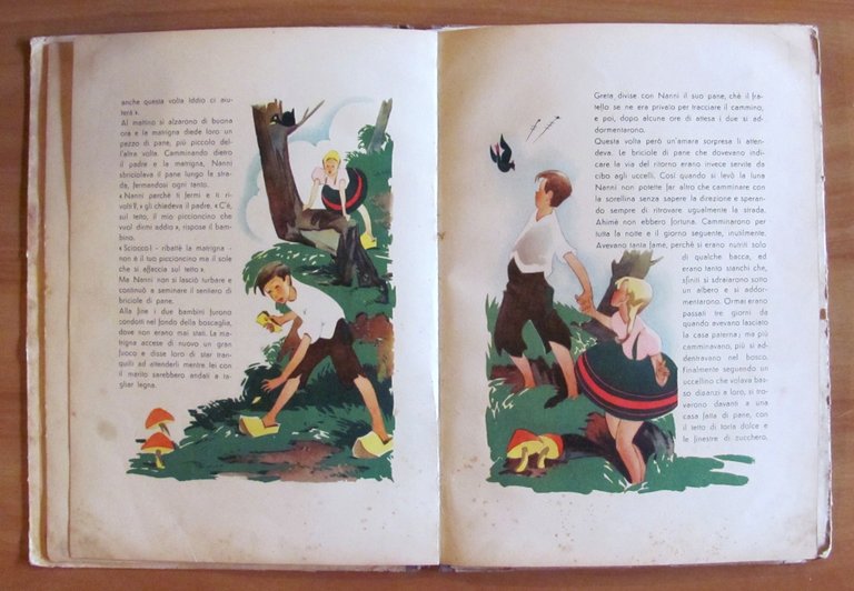 HANSEL E GRETEL (Nanni e Greta), 1946 - ill. OLIVETTI