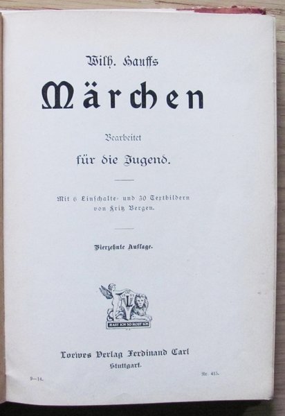 HAUFFS MARCHEN (LE FAVOLE DI HAUFF)