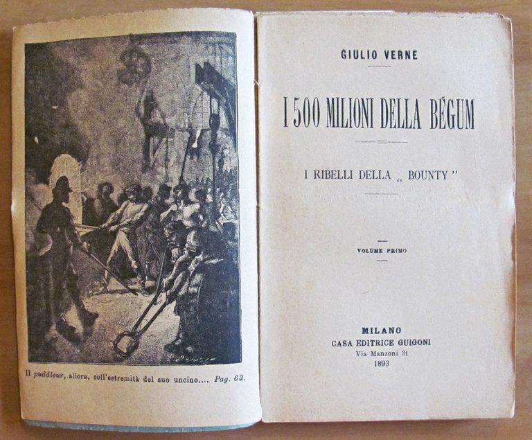 I 500 MILIONI DELLA BEGUM - 2 Volumi, Completo, 1893