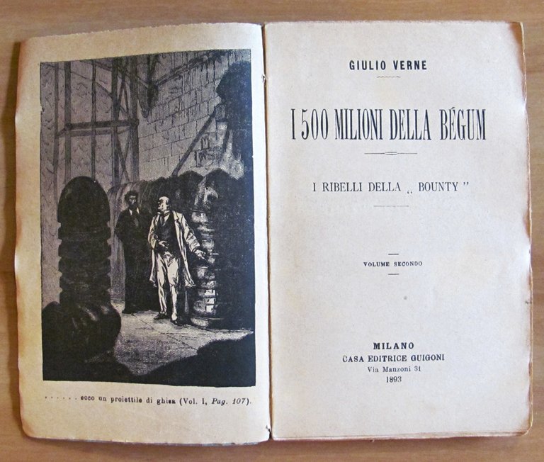 I 500 MILIONI DELLA BEGUM - 2 Volumi, Completo, 1893