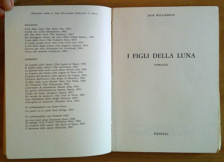 I FIGLI DELLA LUNA, 1974 - Futuro Biblioteca di Fantascienza …