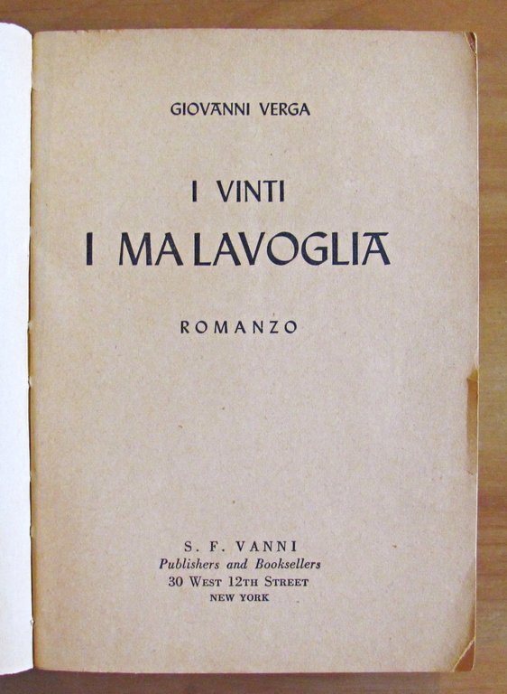 I MALAVOGLIA - I VINTI