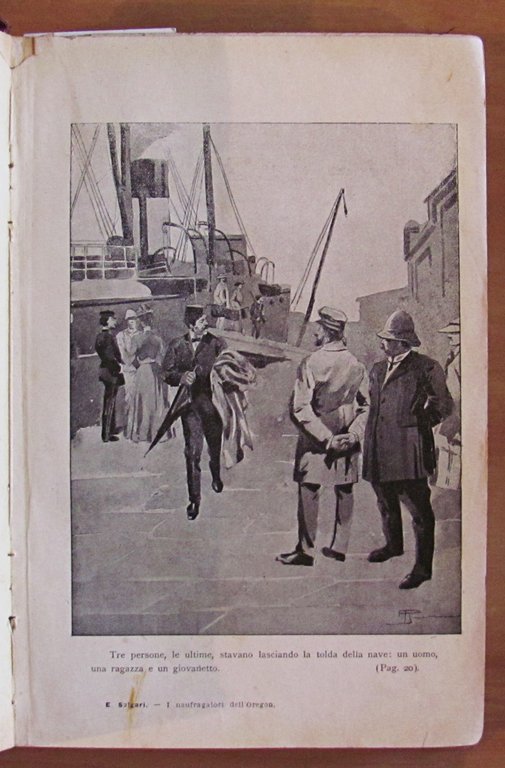 I NAUFRAGATORI DELL'OREGON, 1922 ill. BRUSA - Biblioeche Popolari