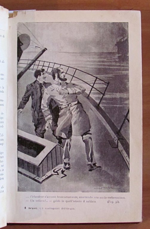 I NAUFRAGATORI DELL'OREGON, 1922 ill. BRUSA - Biblioeche Popolari