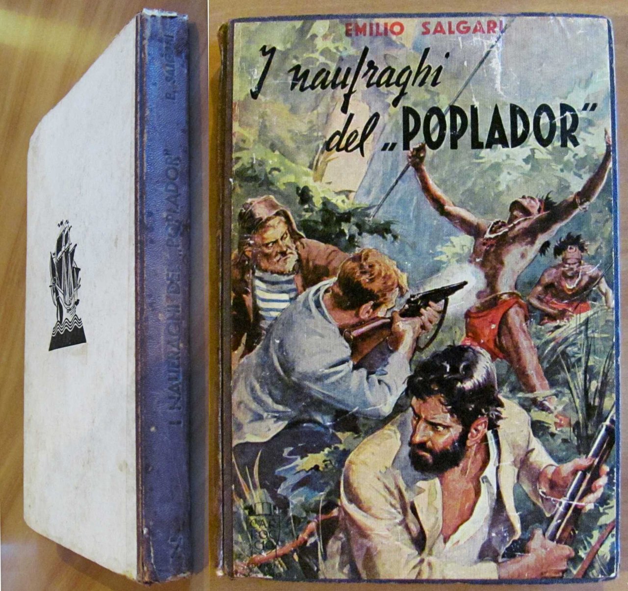 I NAUFRAGHI DEL POPLADOR - Collana Salgari N.7, 1945 - … | Immagine principale