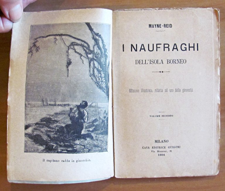 I NAUFRAGHI DELL'ISOLA BORNEO - 2 Volumi Completo, 1894