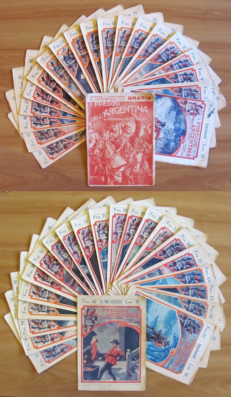 I PREDONI DELL'ARGENTINA - Fascicoli 1/42 COMPLETO, 1912
