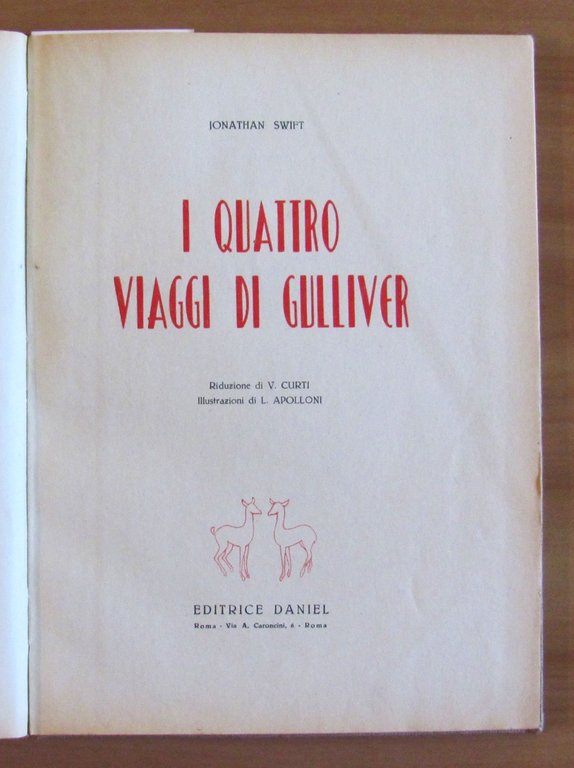 I QUATTRO VIAGGI DI GULLIVER, ill. di APOLLONI