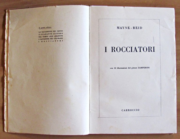 I ROCCIATORI - Coll. Avventurosa, I ed. 1946