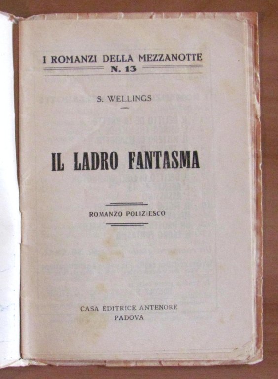 I ROMANZI della MEZZANOTTE N.13 IL LADRO FANTASMA - Ed. …