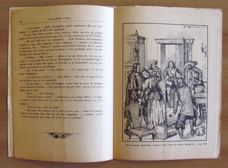 I TRE MOSCHETTIERI - Fascicoli sciolti 1/5+7 del 1946