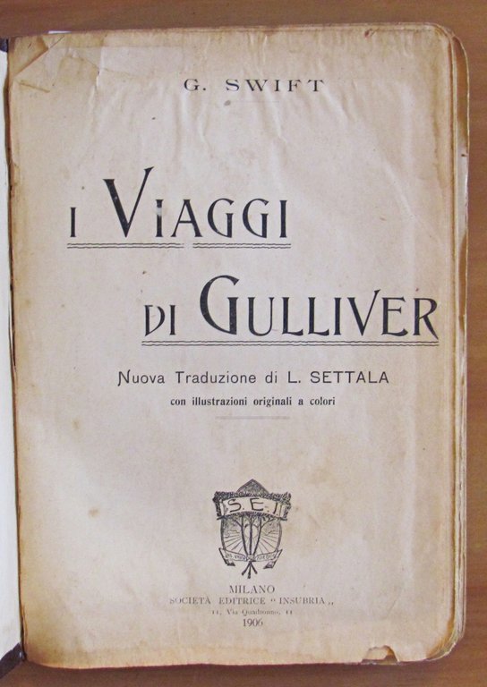 I VIAGGI DI GULLIVER, 1906 - Illustrato