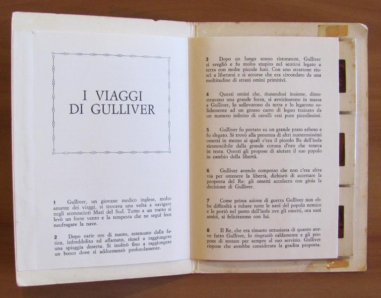 I VIAGGI DI GULLIVER con 12 Color Slides (Diapositive), 1966