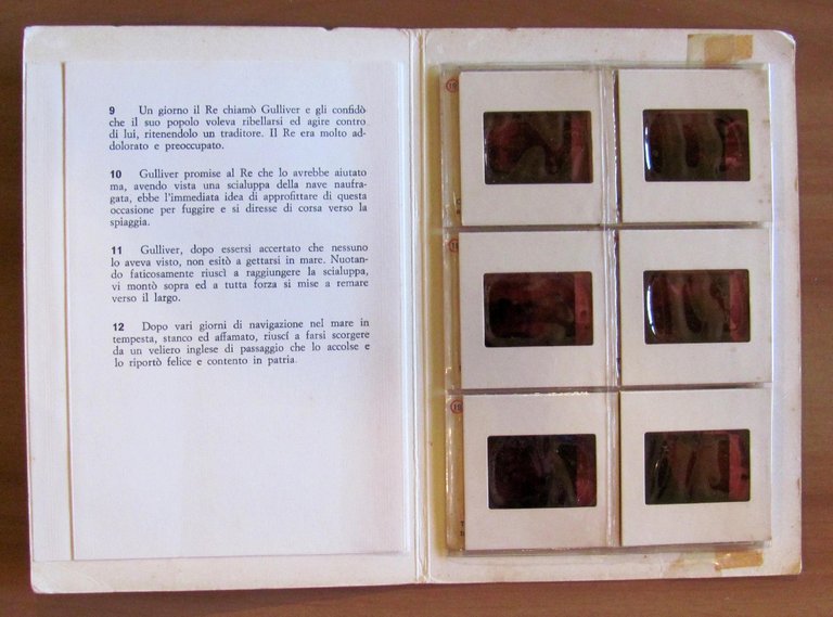 I VIAGGI DI GULLIVER con 12 Color Slides (Diapositive), 1966
