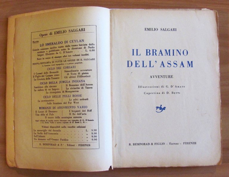 IL BRAMINO DELL'ASSAM - 1928 ill. BETTI e D'AMATO