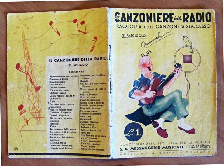 IL CANZONIERE DELLA RADIO - RACCOLTA DELLE CANZONI DI SUCCESSO …