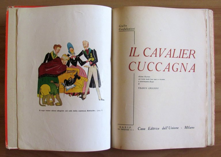 IL CAVALIER CUCCAGNA, 1942 - ill. GRIGIONI