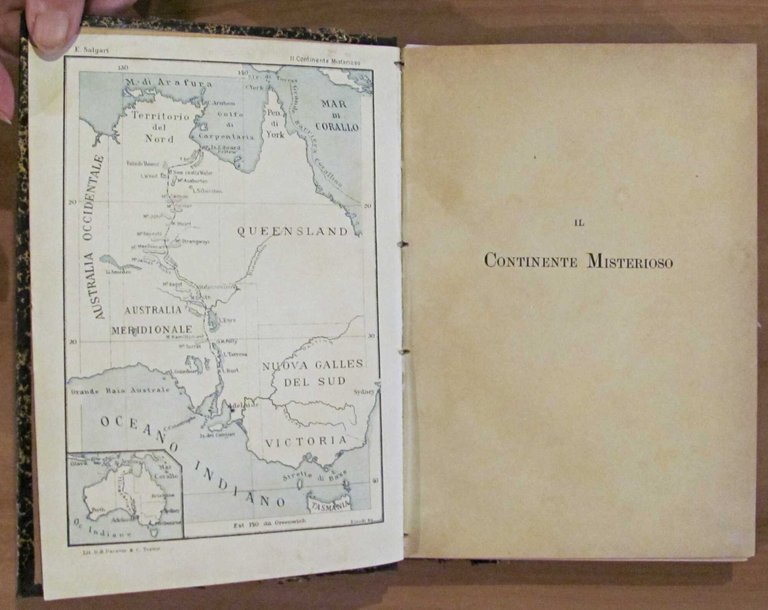 IL CONTINENTE MISTERIOSO, 1906 - ill. CARPANETTO