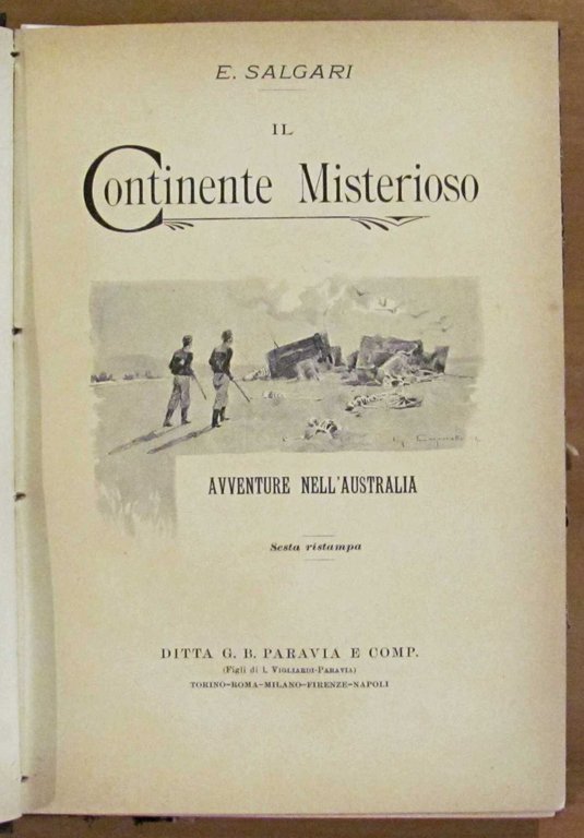 IL CONTINENTE MISTERIOSO, 1906 - ill. CARPANETTO