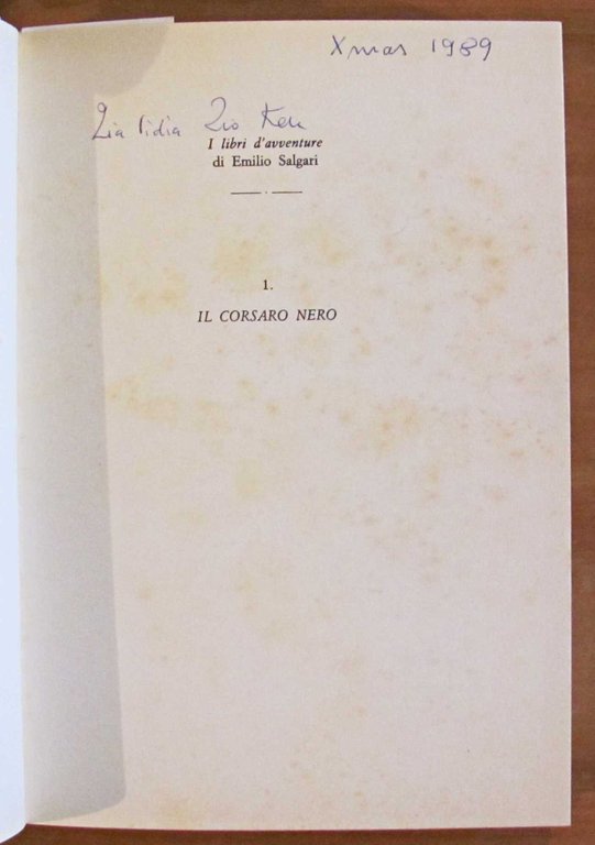 IL CORSARO NERO - Edizione integrale, 1989 - ill. MICHELINI
