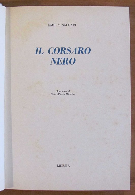 IL CORSARO NERO - Edizione integrale, 1989 - ill. MICHELINI