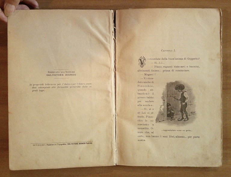 IL CUGINO DI PINOCCHIO - Romanzo Umoristico, 1902 - ill. …