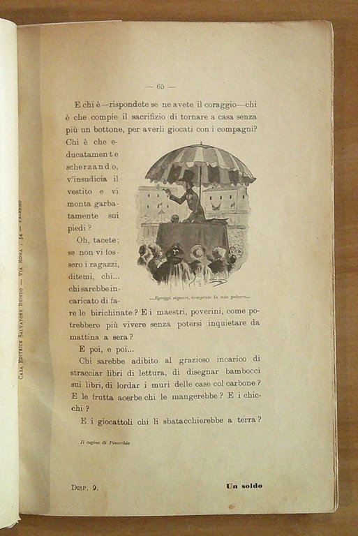 IL CUGINO DI PINOCCHIO - Romanzo Umoristico, 1902 - ill. …