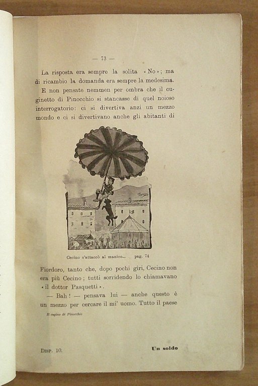 IL CUGINO DI PINOCCHIO - Romanzo Umoristico, 1902 - ill. …