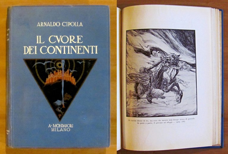 IL CUORE DEI CONTINENTI, I ed. 1926 - ill. PORCHEDDU