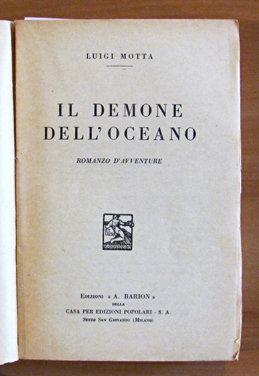 IL DEMONE DELL'OCEANO - Romanzo d'avventure
