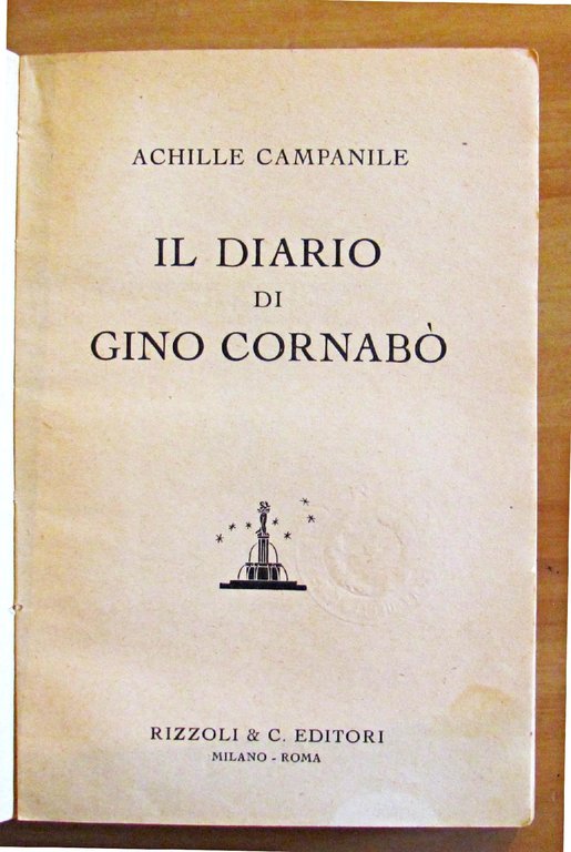 IL DIARIO DI GINO CORNABO'