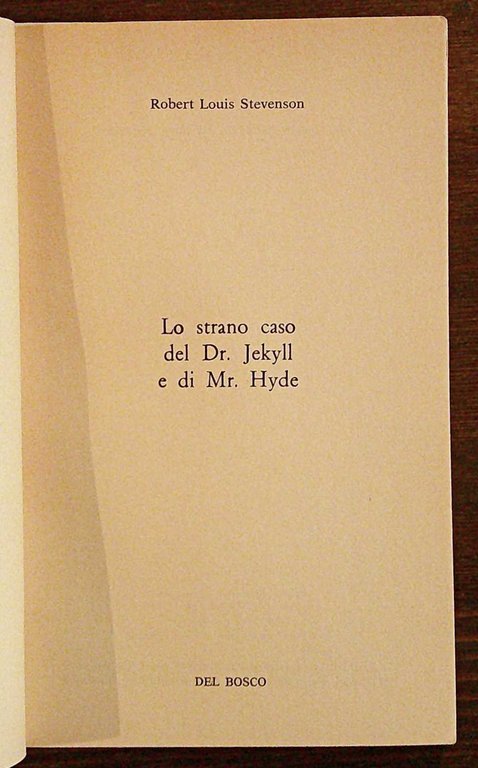 IL DR. JEKYLL E MR. HYDE - Collana Il Sigillo …