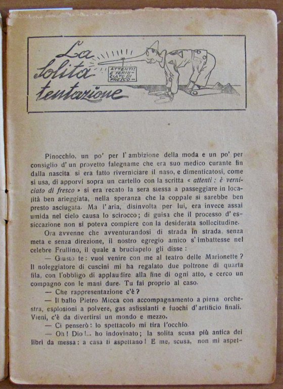 IL DUELLO DI PINOCCHIO, anni '20 - Illustrato | Immagine Gallery 2