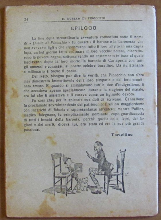 IL DUELLO DI PINOCCHIO, anni '20 - Illustrato | Immagine Gallery 6