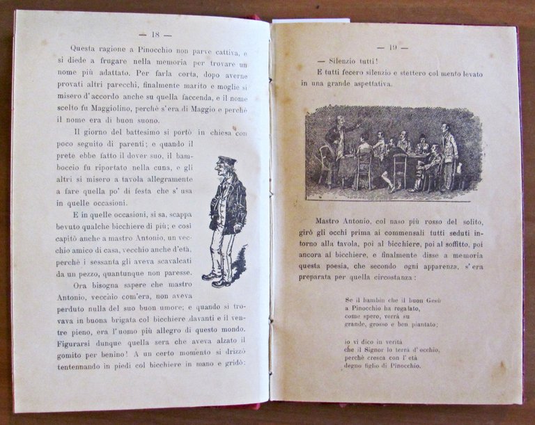 IL FIGLIO DI PINOCCHIO, I ed. 1893 - Illustrato