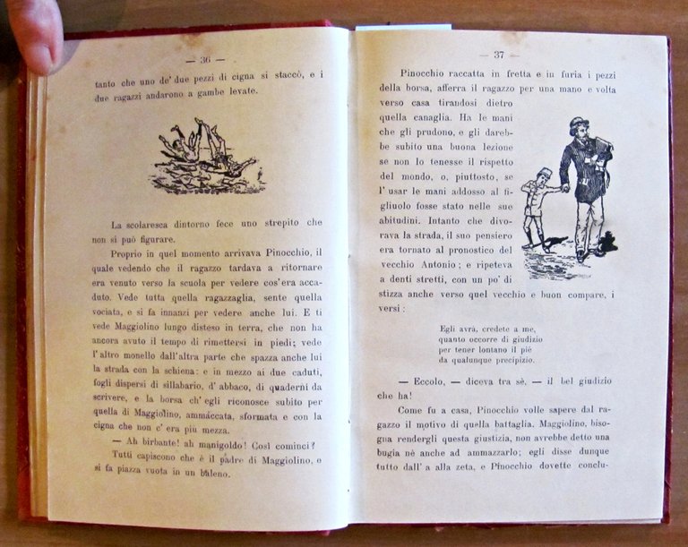 IL FIGLIO DI PINOCCHIO, I ed. 1893 - Illustrato