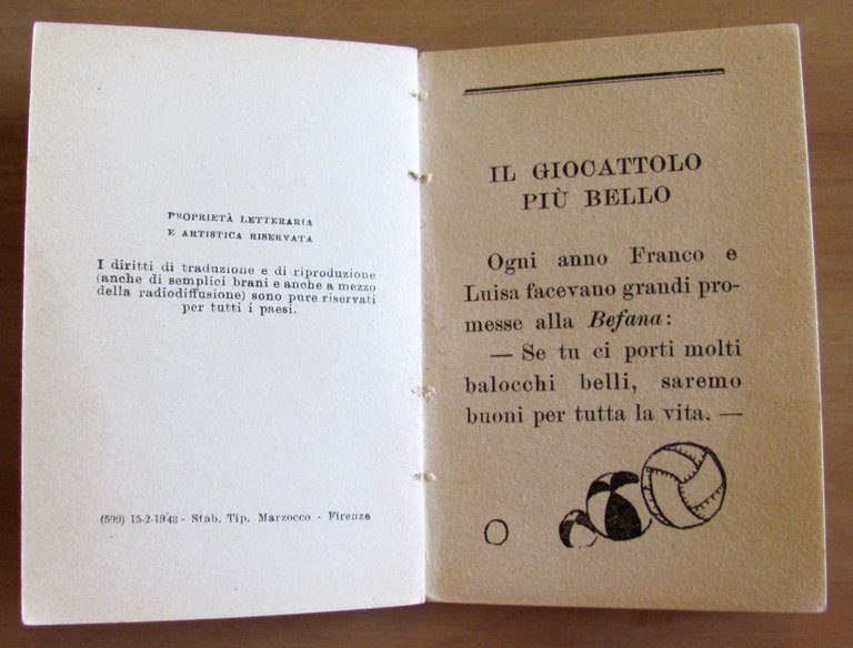 IL GIOCATTOLO PIU' BELLO - Libreria dei Pupi, 1948 con …