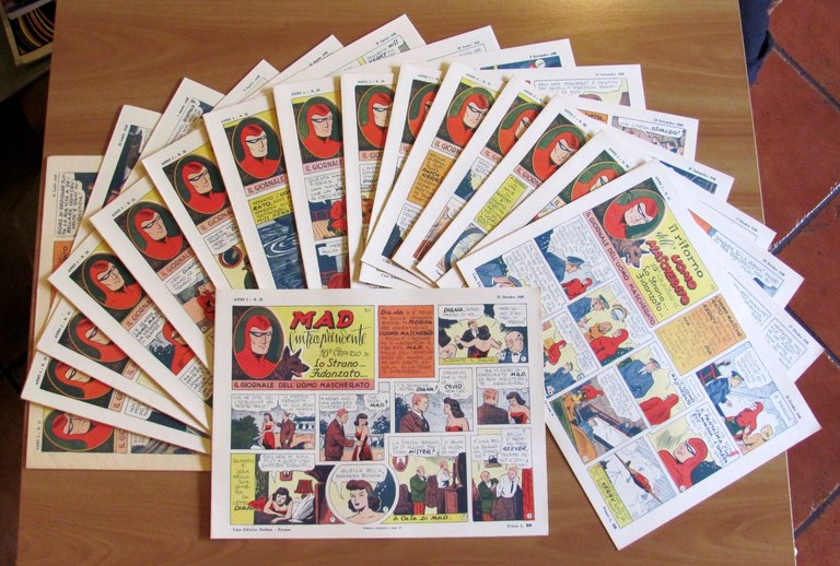 IL GIORNALE DELL'UOMO MASCHERATO - Ristampa ANASTATICA 1/16 + 17/32 …