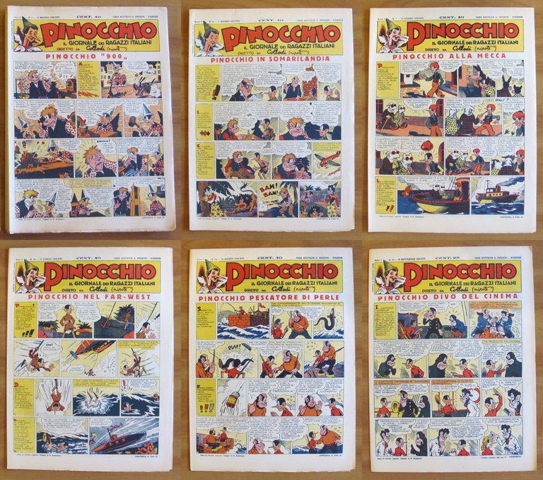 IL GIORNALE DI PINOCCHIO 1938 - ANASTATICA, 1980 COMPLETO 1/30 … | Immagine Gallery 5