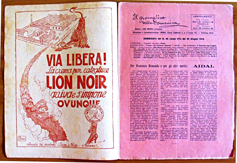 IL GIORNALINO DELLA DOMENICA - Anno VII N.XXVIII - 29 …